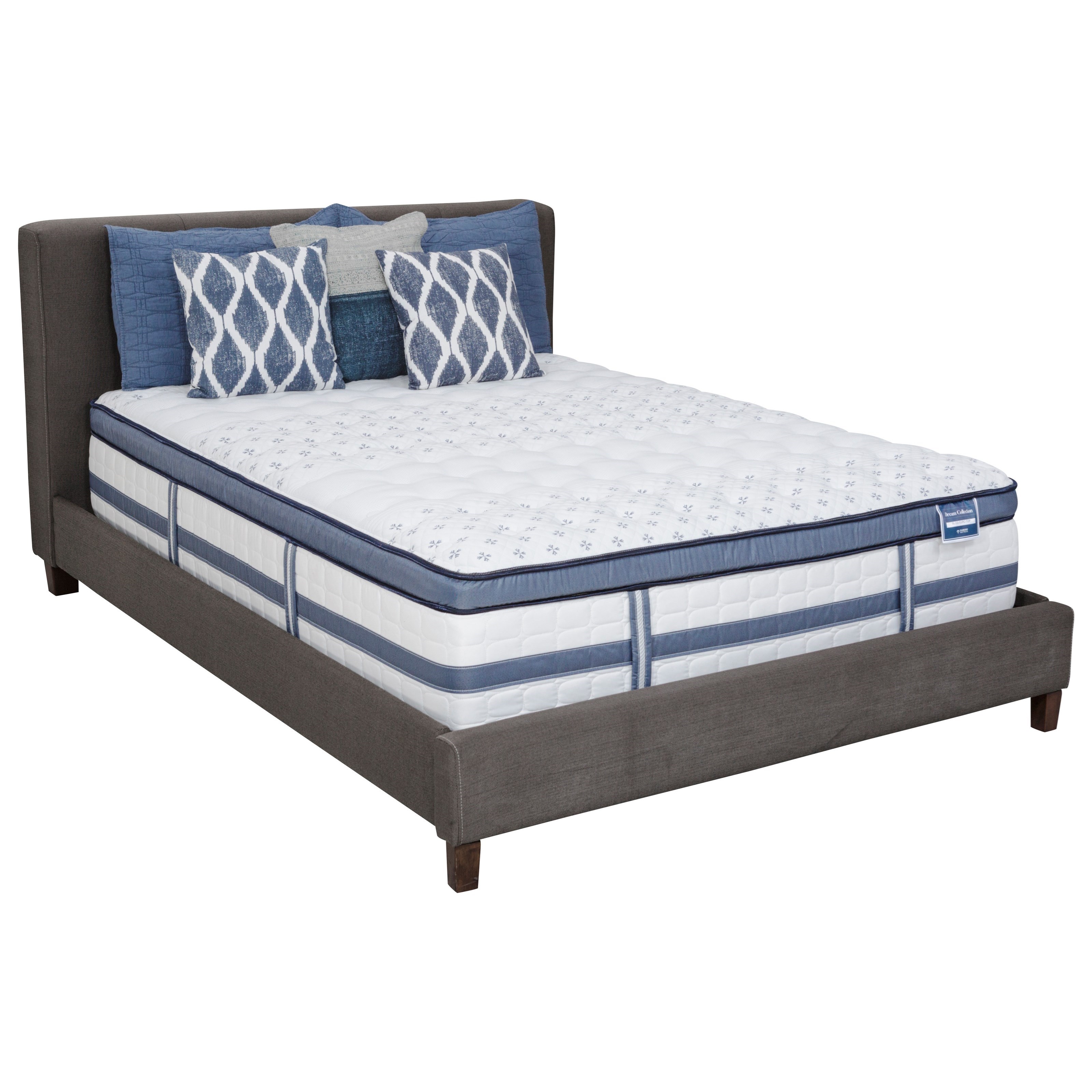 Diamond Mattress Dream Bliss Medium Firm Euro Top King Medium Firm Euro Top Mattress and Low
